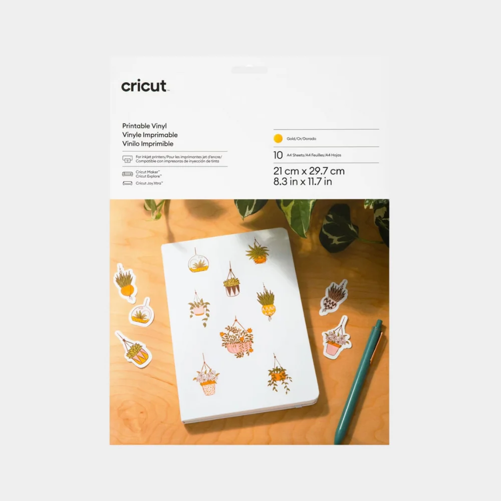 Set 10 Vinilos Dorado 21x29,7 Cricut Joy Xtra/Maker/Explore - Image 2