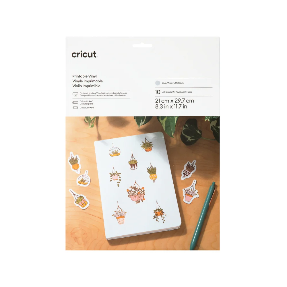 Set 10 Vinilos Plateado 21x29,7 Cricut Joy Xtra/Maker/Explore - Image 2
