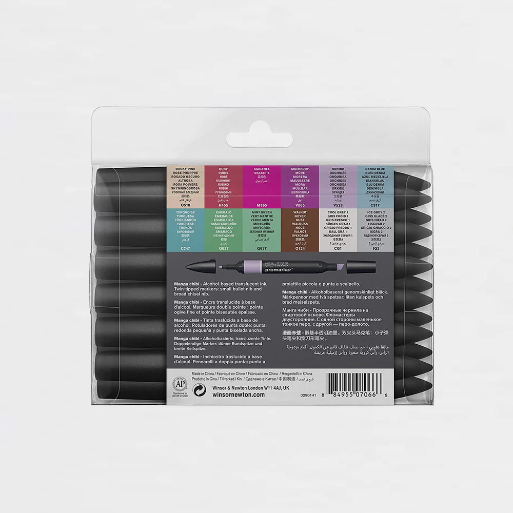 Set 12+1 Rotuladores Promarker Manga Chibi Winsor & Newton - Image 3