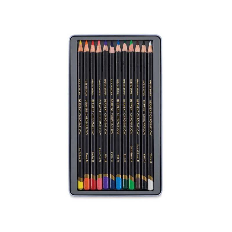 Set 12 Lápices de Colores Chromaflow Derwent - Image 2