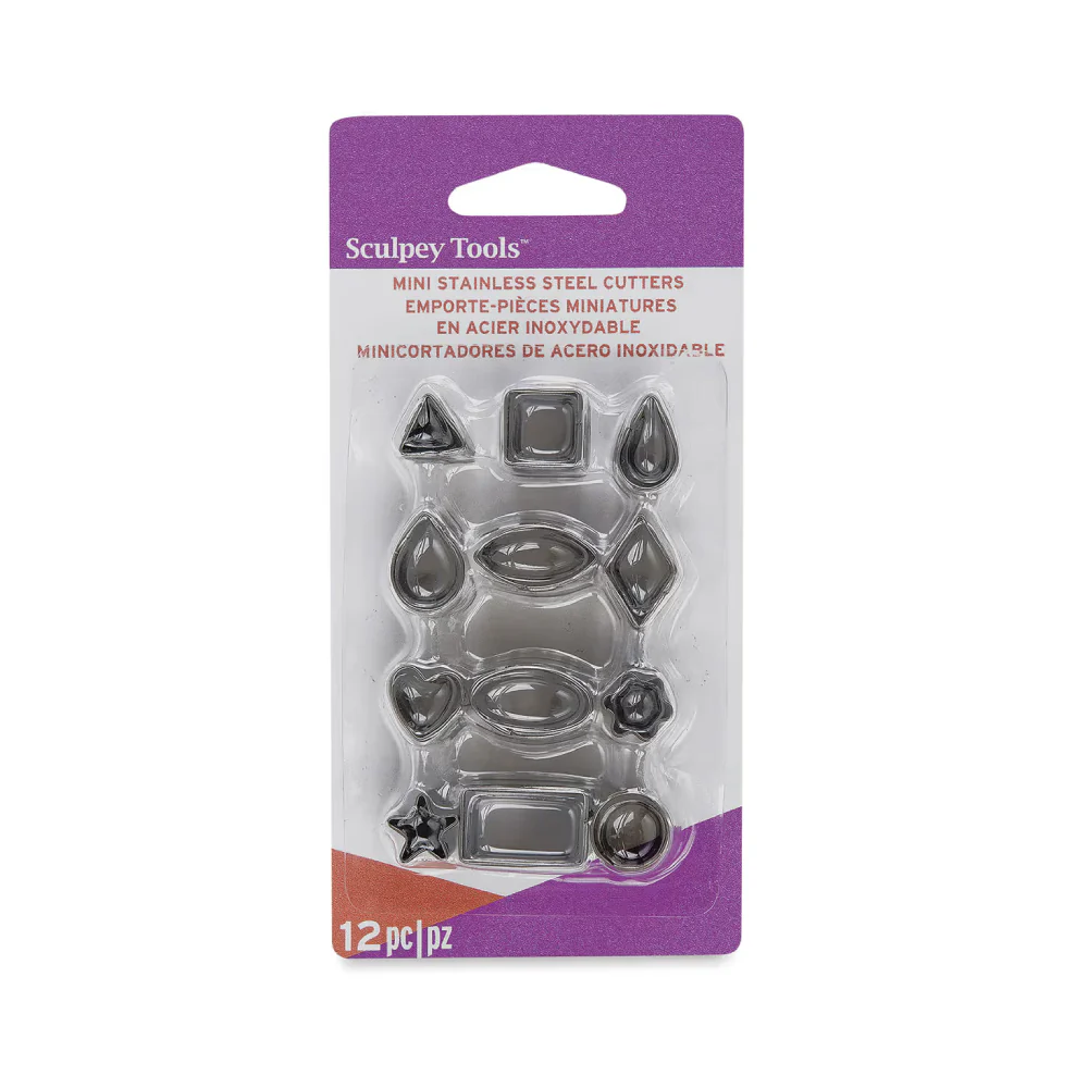 Set 12 Minicortadores Acero Inoxidable Sculpey - Image 2
