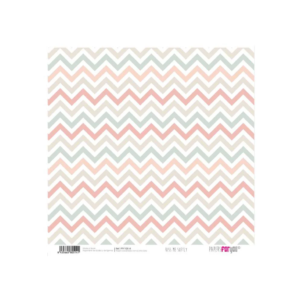 Set 12 Papeles Scrap 15x15cm Kiss Me Softly Papers For You - Image 8