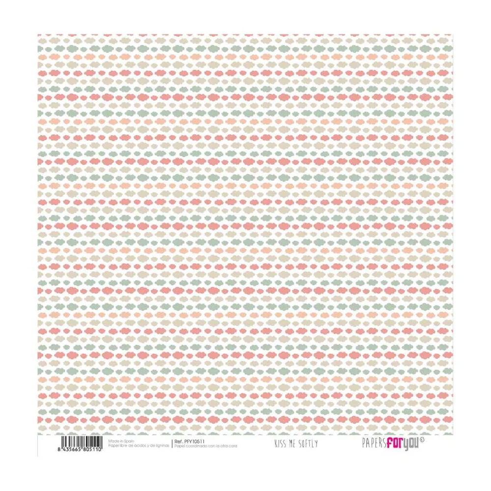 Set 12 Papeles Scrap 20x20cm Kiss Me Softly Papers For You - Image 10