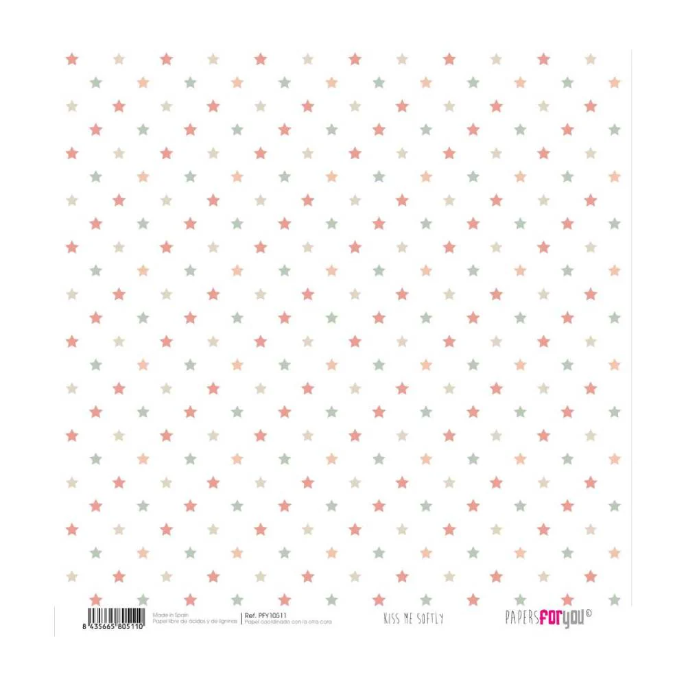 Set 12 Papeles Scrap 20x20cm Kiss Me Softly Papers For You - Image 11