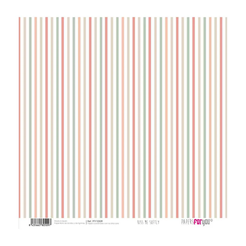 Set 12 Papeles Scrap 20x20cm Kiss Me Softly Papers For You - Image 12
