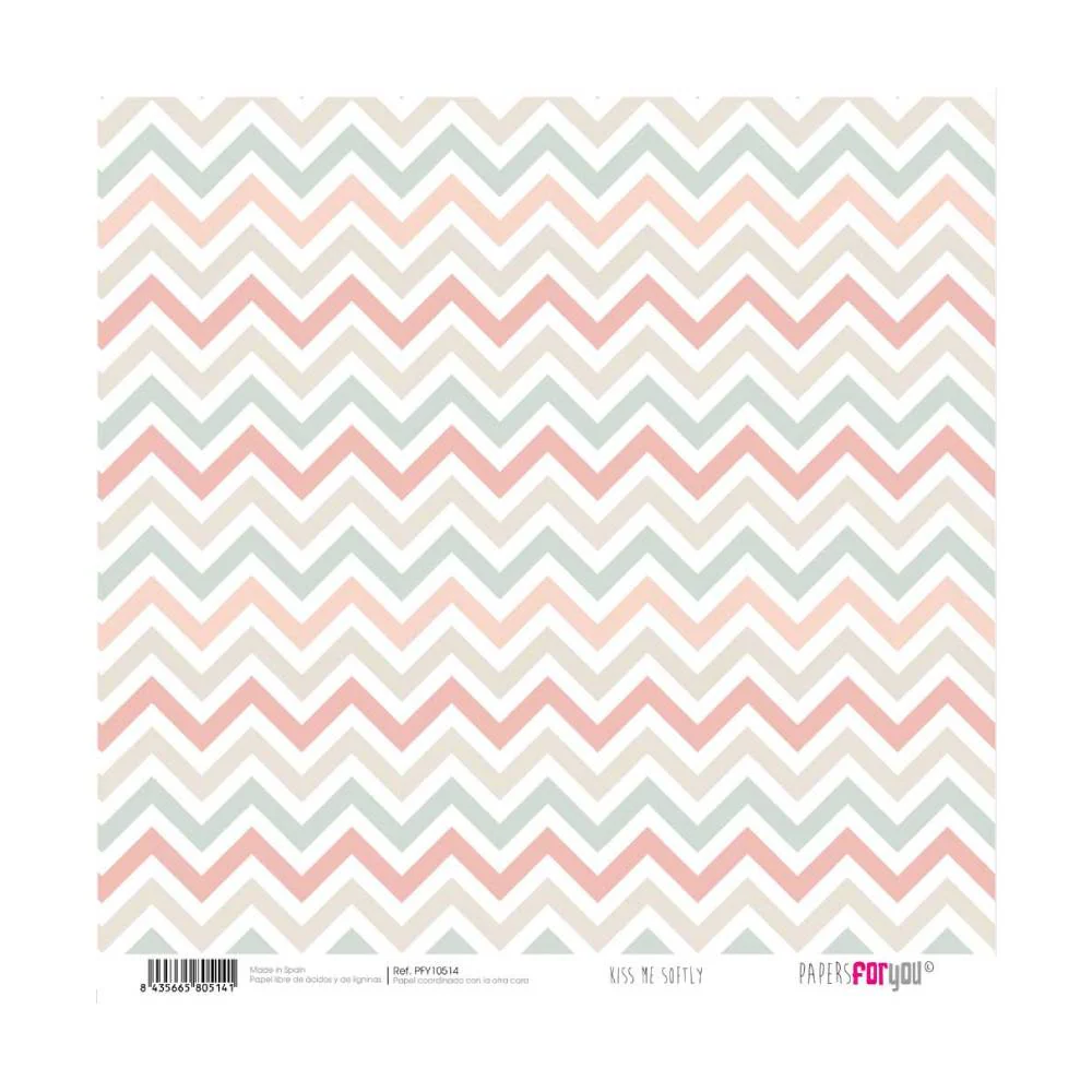 Set 12 Papeles Scrap 20x20cm Kiss Me Softly Papers For You - Image 4