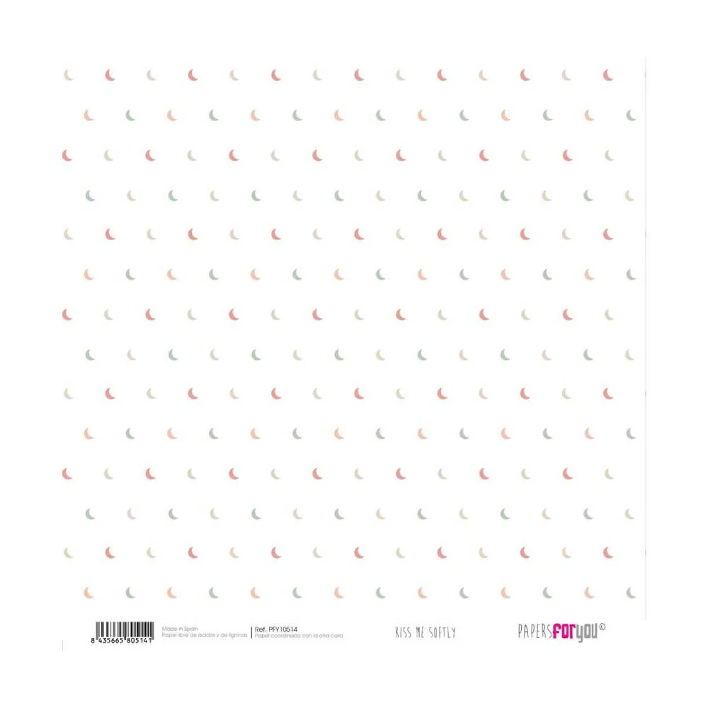 Set 12 Papeles Scrap 20x20cm Kiss Me Softly Papers For You - Image 5
