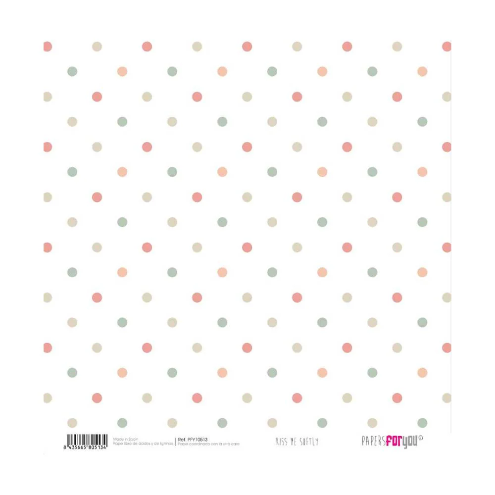 Set 12 Papeles Scrap 20x20cm Kiss Me Softly Papers For You - Image 7