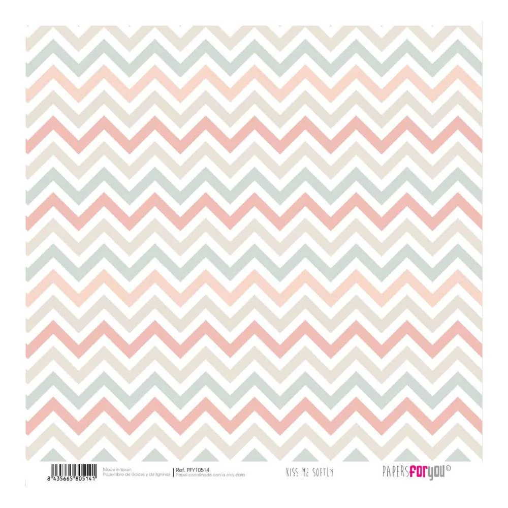 Set 12 Papeles Scrap 30x30cm Kiss Me Softly Papers For You - Image 10