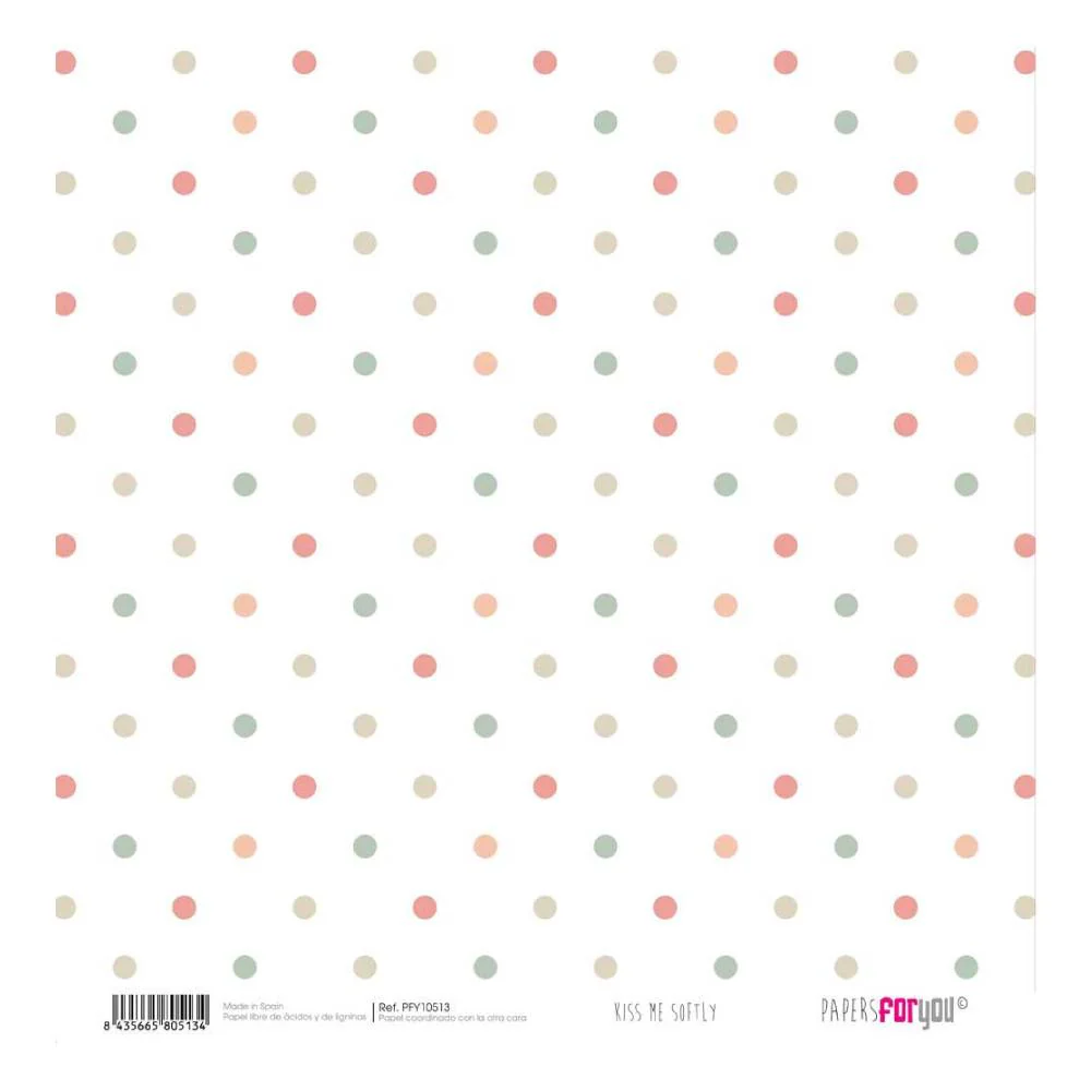 Set 12 Papeles Scrap 30x30cm Kiss Me Softly Papers For You - Image 13
