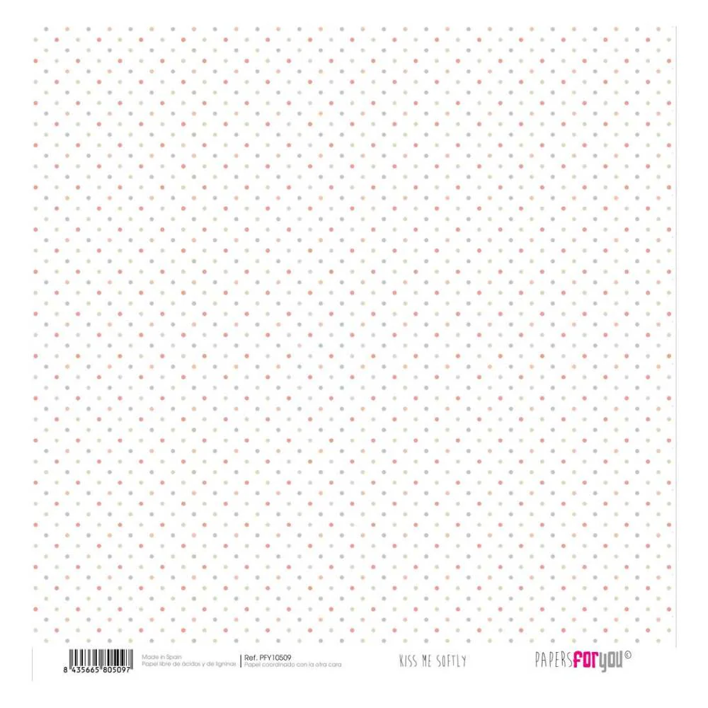 Set 12 Papeles Scrap 30x30cm Kiss Me Softly Papers For You - Image 7