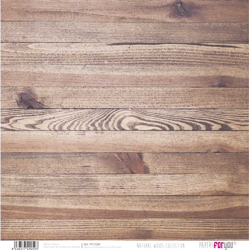 Set 12 Papeles Scrap Natural Woods 30x30 Papers For You - Image 11