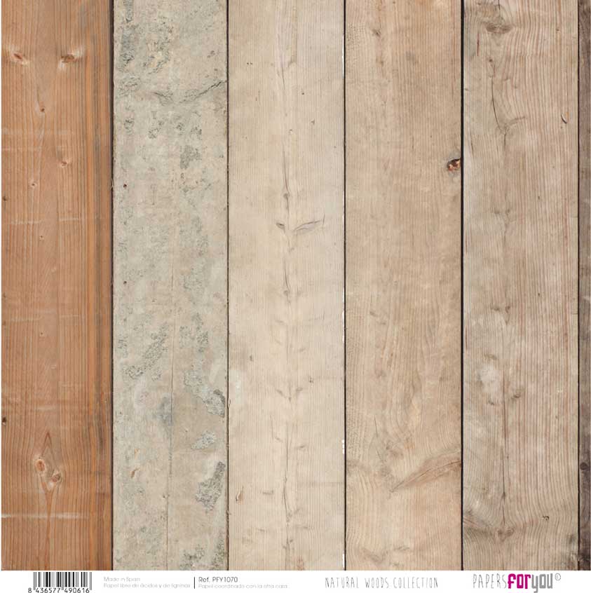 Set 12 Papeles Scrap Natural Woods 30x30 Papers For You - Image 9