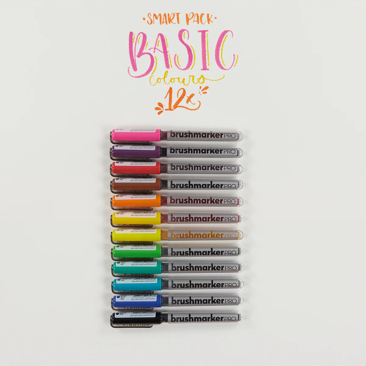 Set 12 Rotuladores Lettering BrushMarker Pro Básicos Karin - Image 3