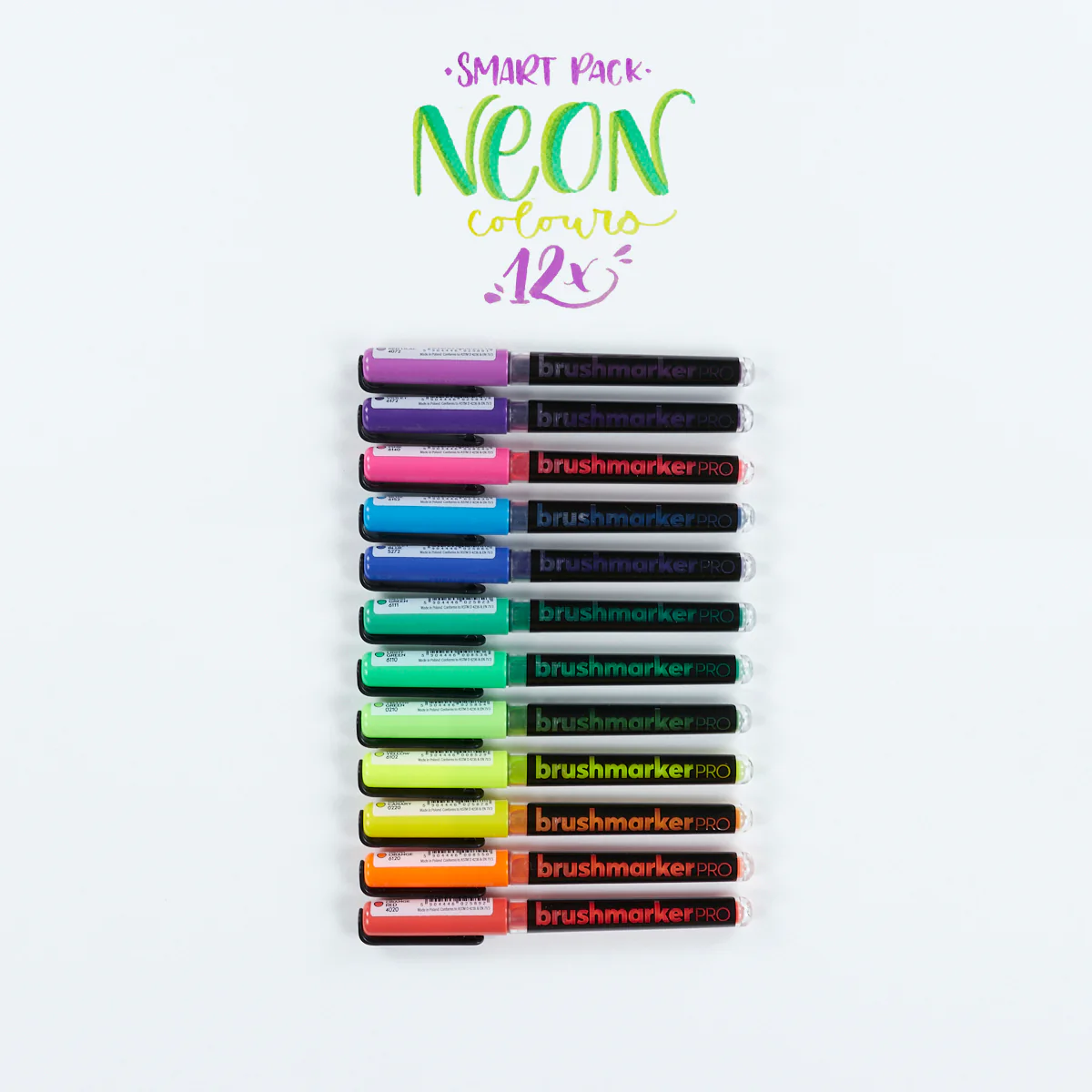 Set 12 Rotuladores Lettering Brushmarker Pro Neón Karin - Image 4