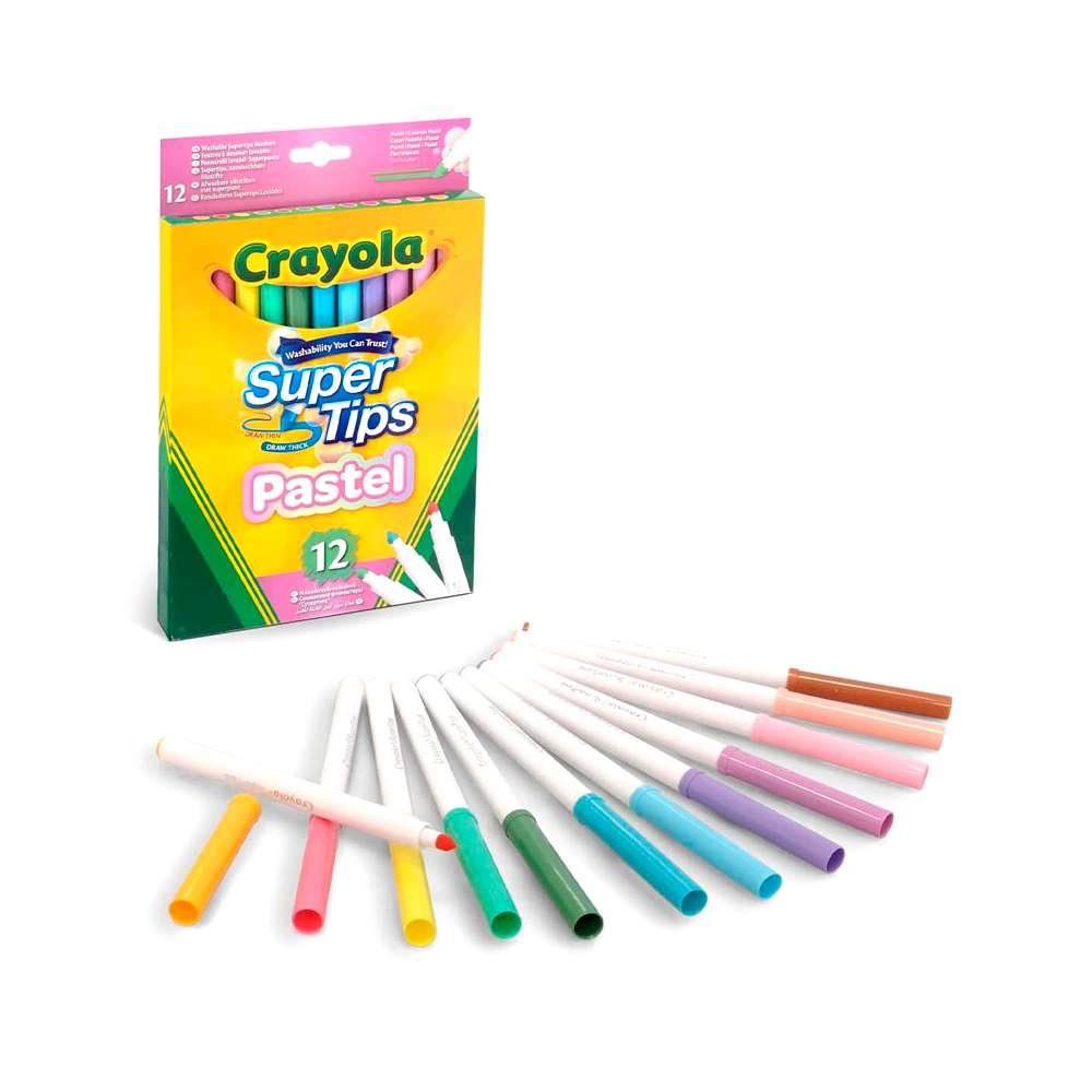Set 12 Rotuladores Pastel Súper Punta Lavables Crayola - Image 2