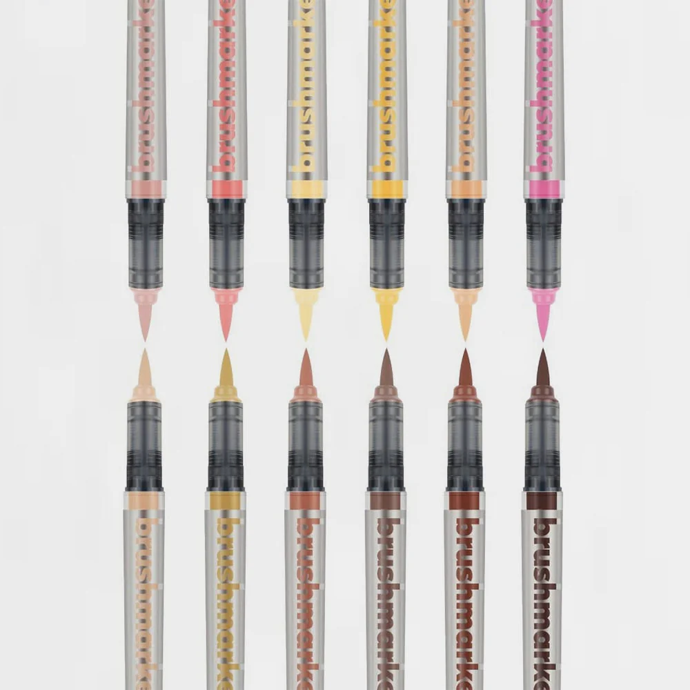 Set 12 Rotuladores Skin Colors BrushMarker PRO KARIN - Image 2
