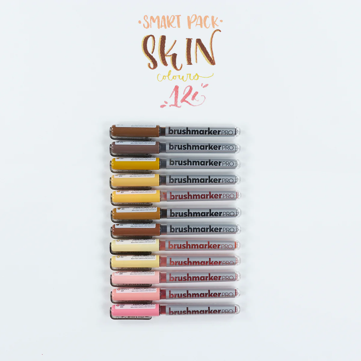 Set 12 Rotuladores Skin Colors BrushMarker PRO KARIN - Image 3
