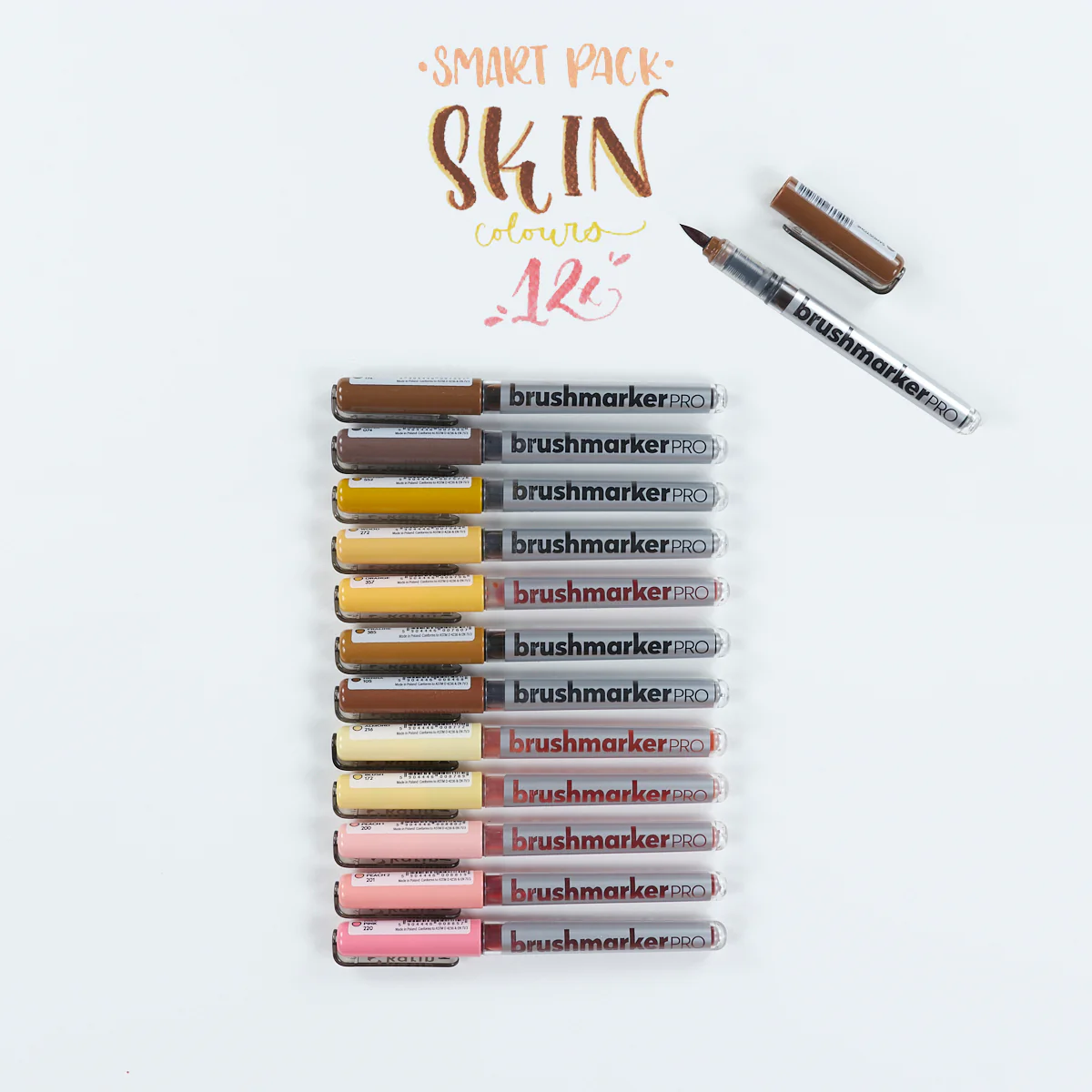 Set 12 Rotuladores Skin Colors BrushMarker PRO KARIN - Image 4