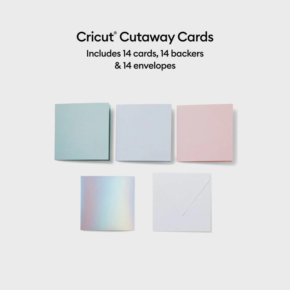 Set 14 Tarjetas Cut-Away S40 Pastel 12x12 Cricut - Image 2