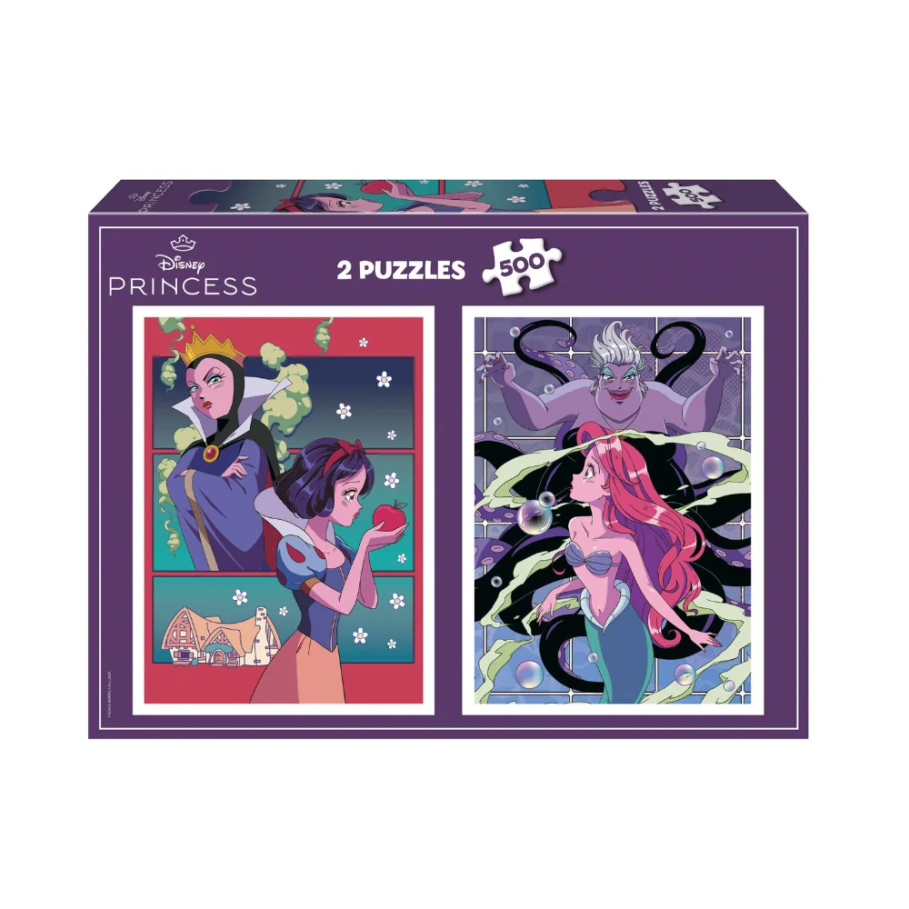 Set 2 Puzzles 500 Piezas Disney Princesses & Villains Educa