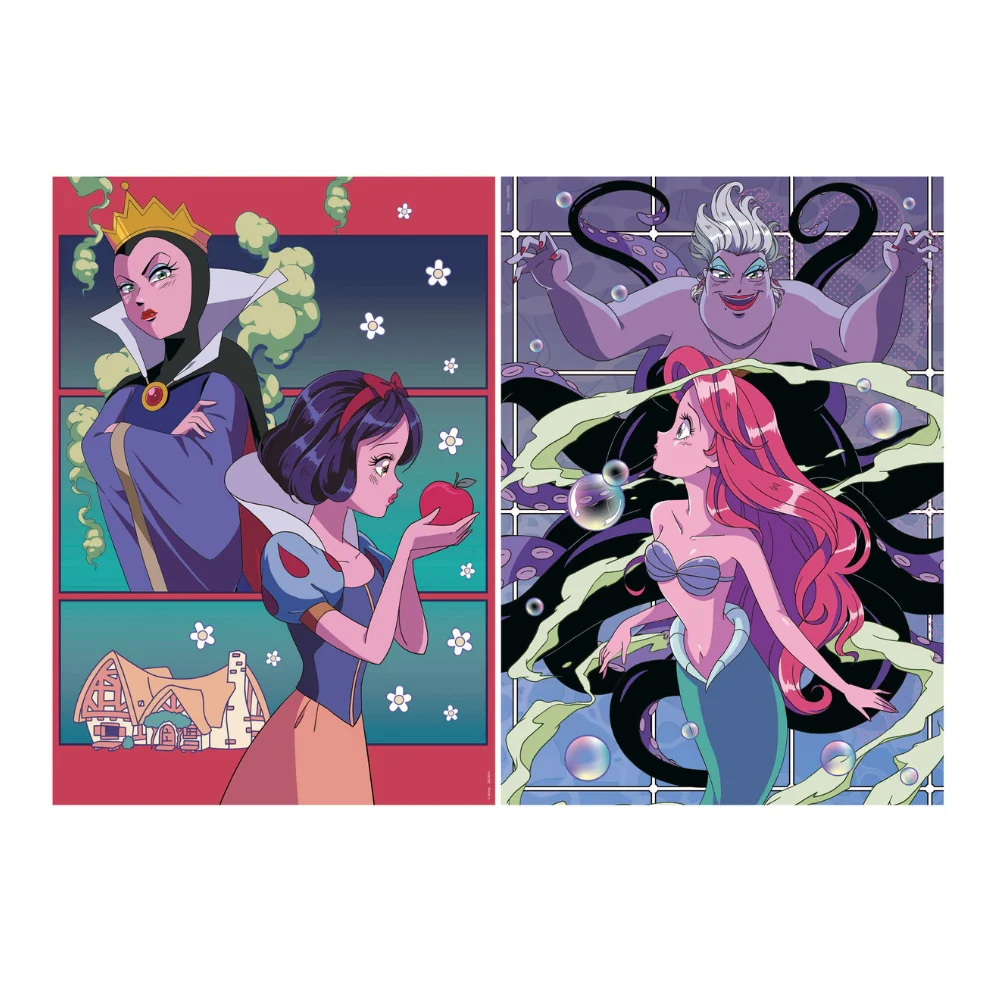 Set 2 Puzzles 500 Piezas Disney Princesses & Villains Educa - Image 2