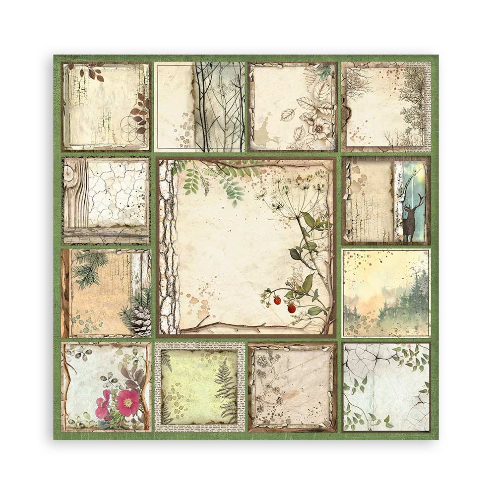 Set 22 Papeles Scrap Forest 30,5x30,5 Una Cara Stamperia - Image 5