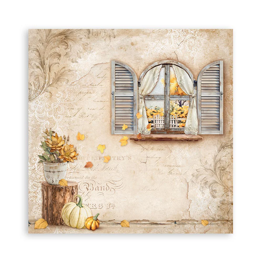 Set 22 Papeles Scrap Golden Harmony 30,5x30,5 Una Cara Stamperia - Image 11