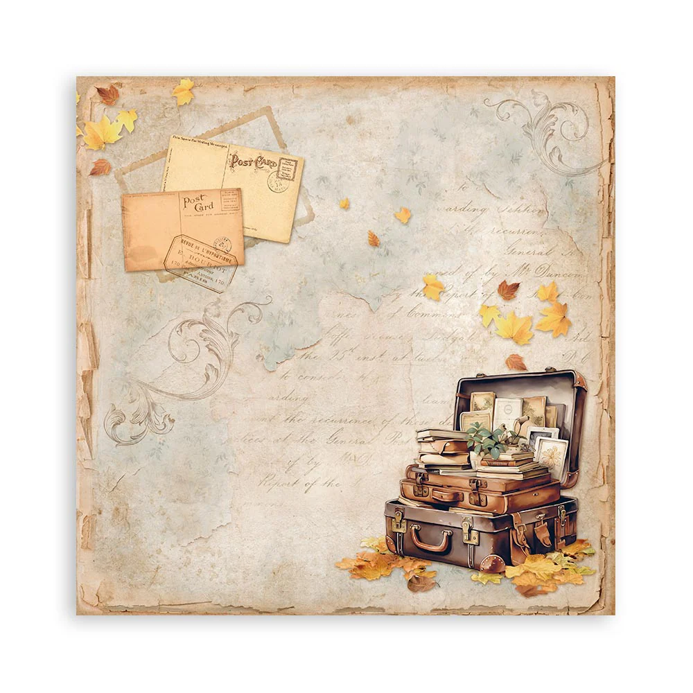 Set 22 Papeles Scrap Golden Harmony 30,5x30,5 Una Cara Stamperia - Image 13
