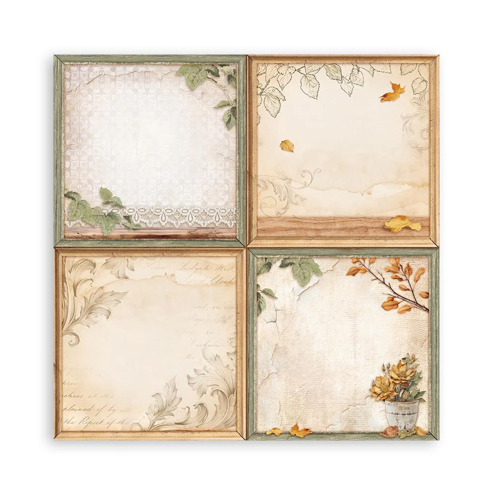 Set 22 Papeles Scrap Golden Harmony 30,5x30,5 Una Cara Stamperia - Image 16