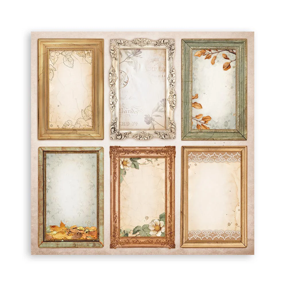 Set 22 Papeles Scrap Golden Harmony 30,5x30,5 Una Cara Stamperia - Image 18