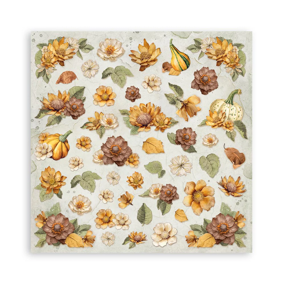 Set 22 Papeles Scrap Golden Harmony 30,5x30,5 Una Cara Stamperia - Image 2