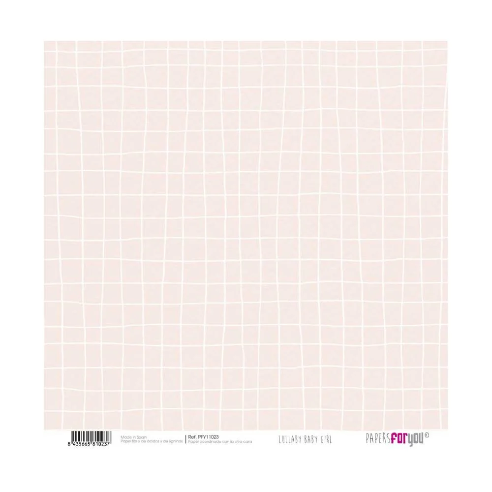 Set 24 Papeles Scrap 20x20cm Lullaby Baby Girl Papers For You - Image 25