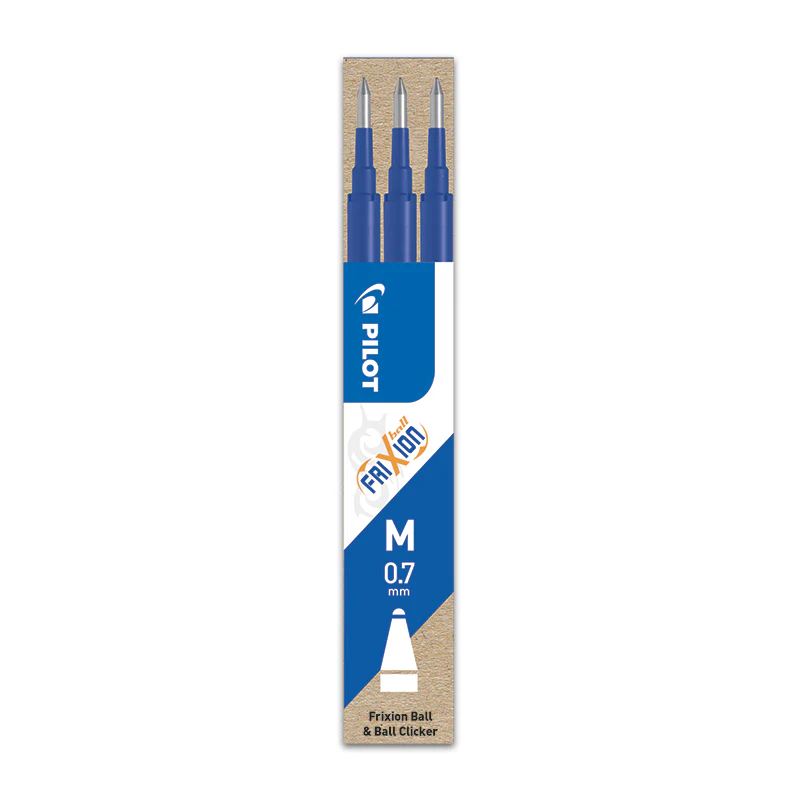 Set 3 Recambios Bolígrafo Frixion Clicker Azul