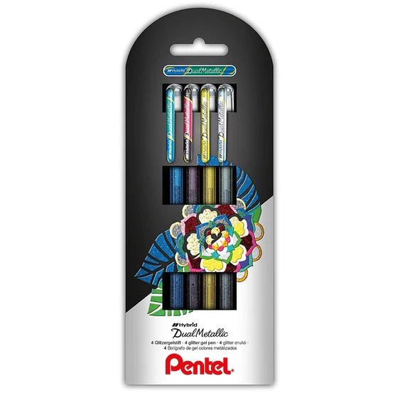 Set 4 Bolígrafos Hybrid Dual Metallic Pentel (1/2)