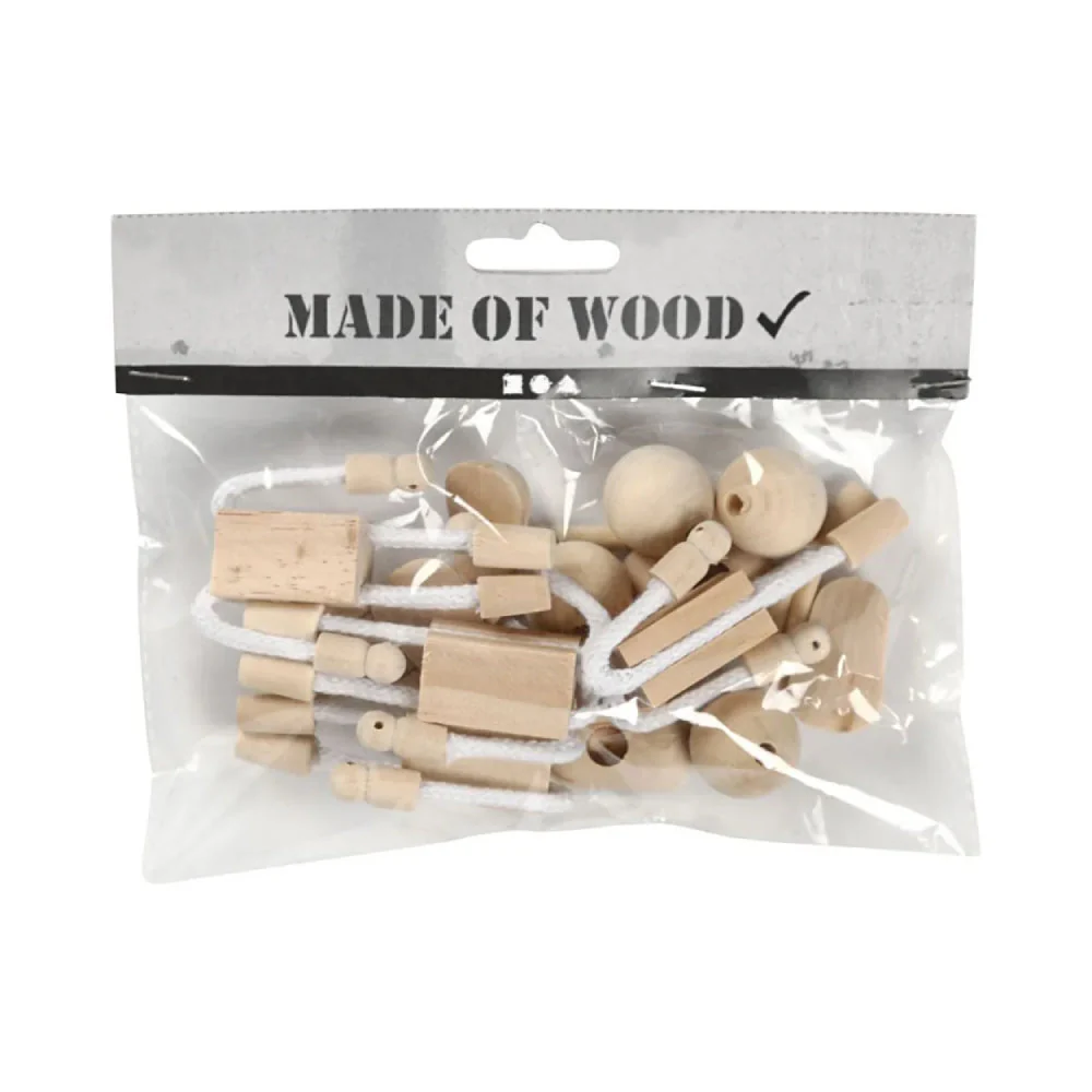 Set 4 Figuras Flexibles Madera - Image 2