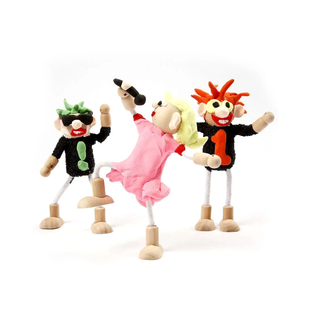Set 4 Figuras Flexibles Madera - Image 3