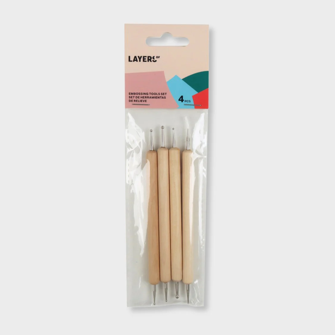 Set 4 Herramientas de Relieve Layers Of