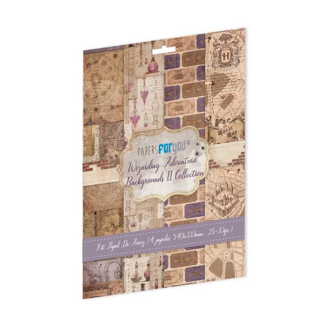 Set 4 Papeles de Arroz A4 Wizarding Adventures III Papers For You - Image 3