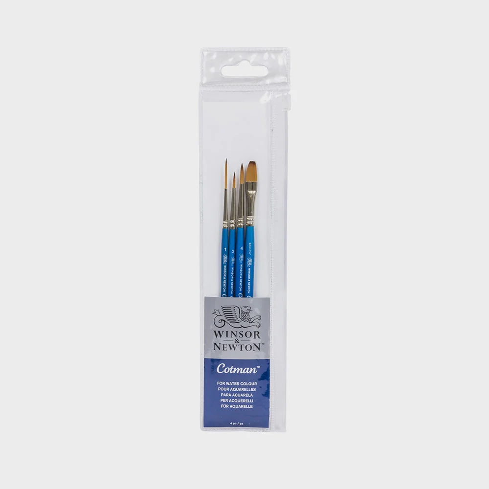 Set 4 Pinceles Acuarela 1, 2, 4 y 1/4"/6mm Cotman - Image 2
