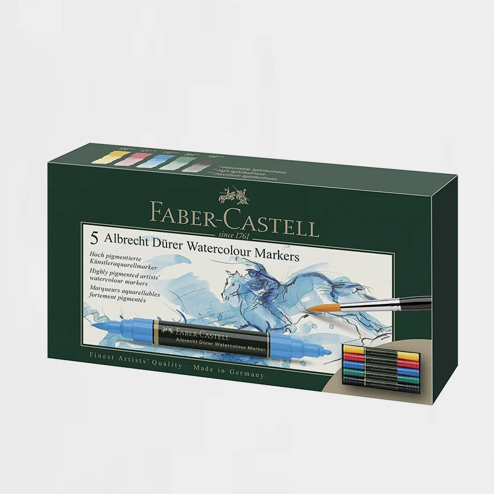 Set 5 Rotuladores Acuarelables Albrecht Dürer Faber Castell - Image 2