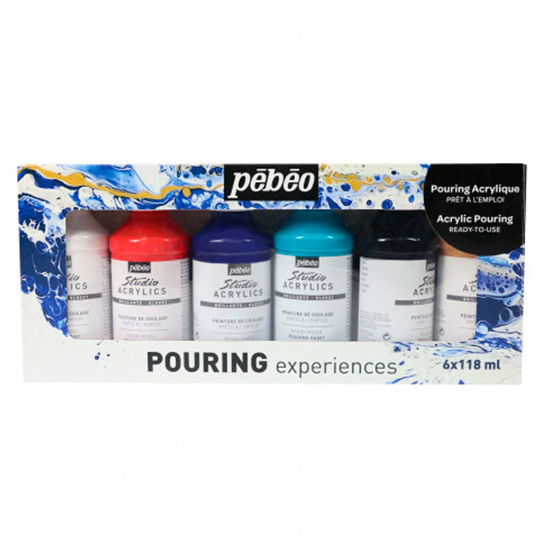 Set 6 Botes Pouring Experiences 118ml Pebeo - Image 3