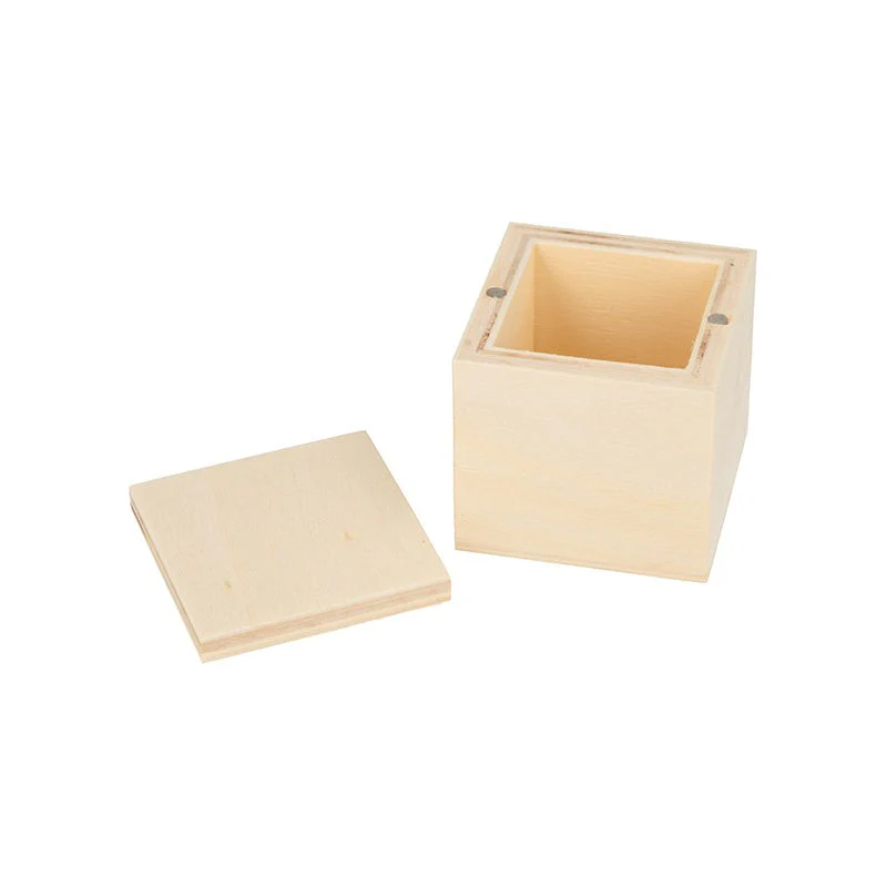 Set 6 Cajitas Cubo Madera Artemio 5x5x5cm - Image 2