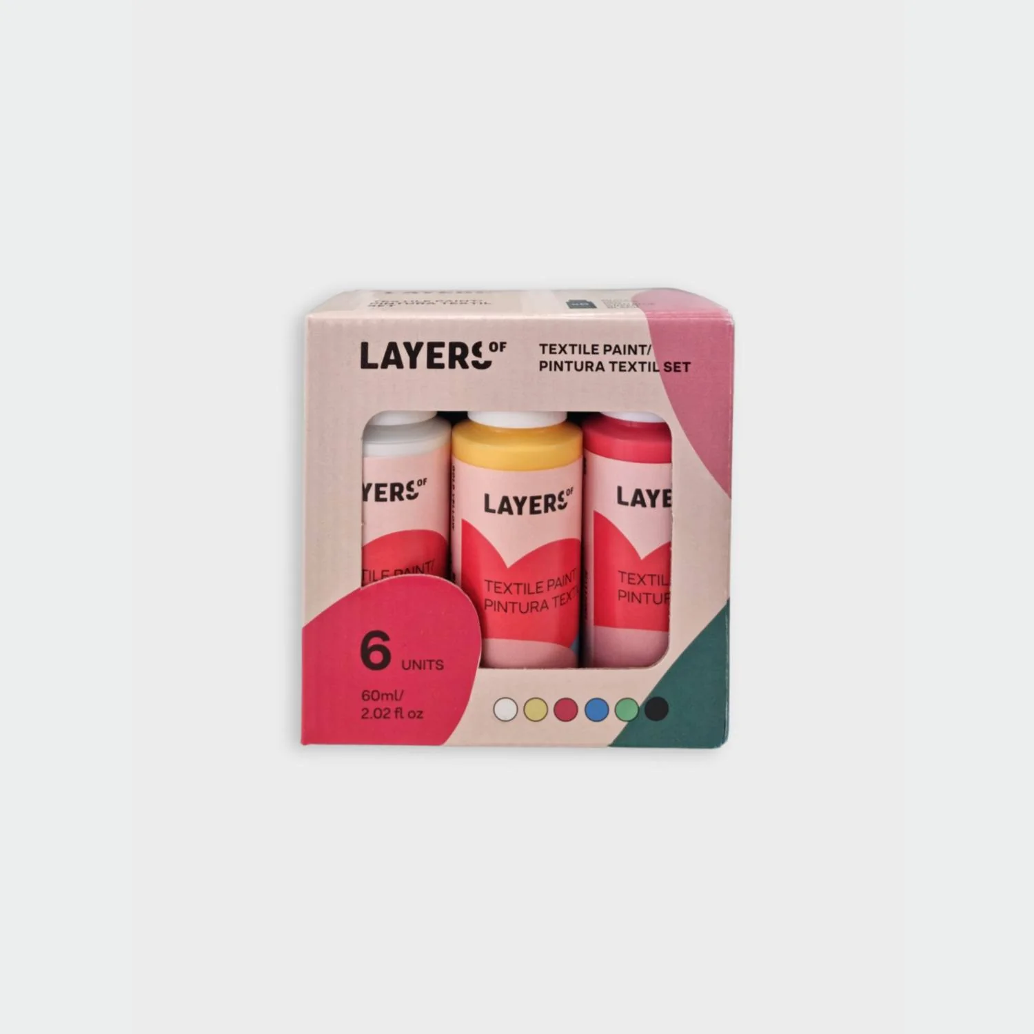 Set 6 Pinturas Textiles 60 ml Layers Of - Image 3