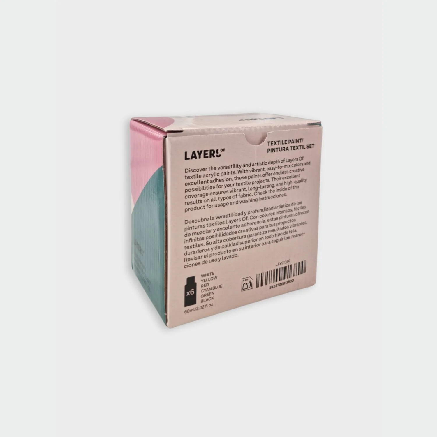 Set 6 Pinturas Textiles 60 ml Layers Of - Image 4
