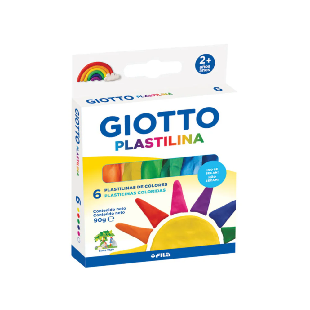 Set 6 Plastilinas Colores Clásicos Giotto