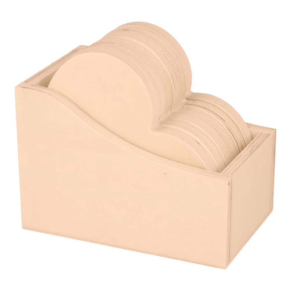 Set 6 Posavaso Madera Corazón Artemio