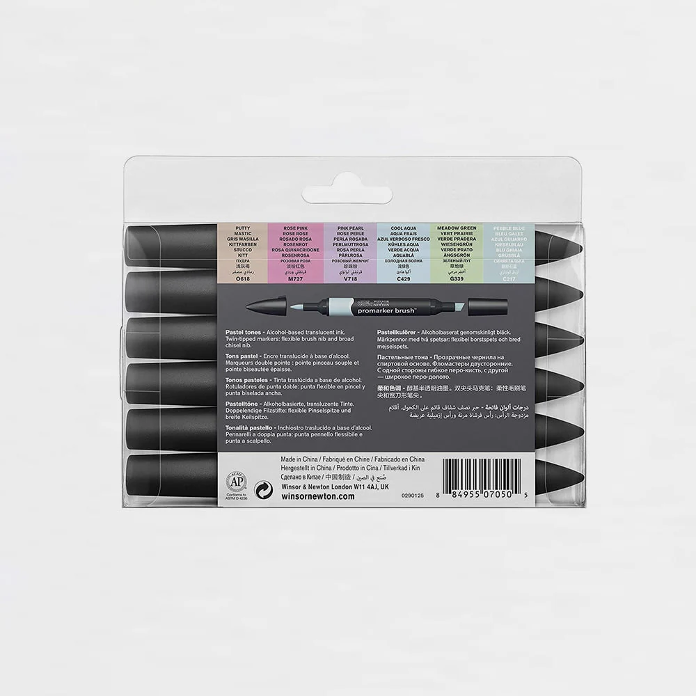Set 6 Rotuladores Brushmarker Tonos Pastel - Image 3