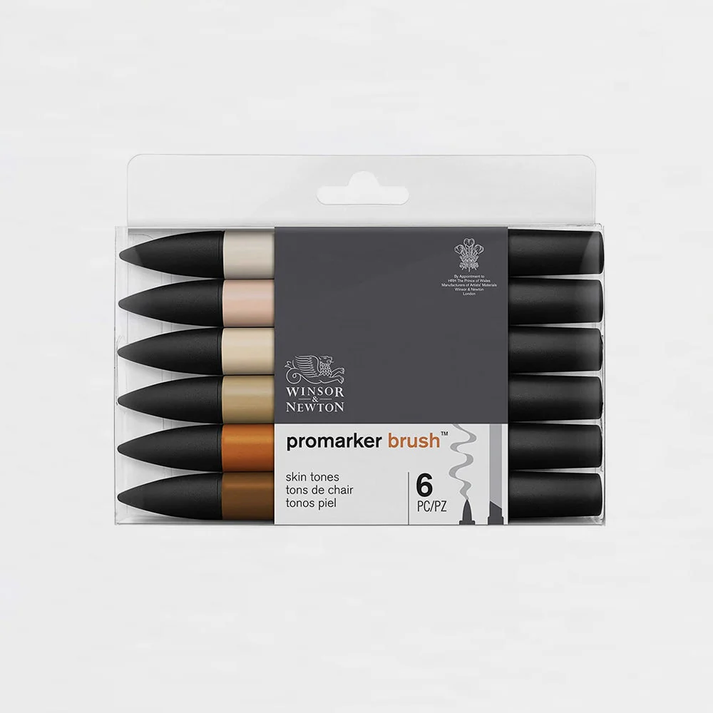Set 6 Rotuladores Brushmarker Tonos Piel Winsor & Newton - Image 3