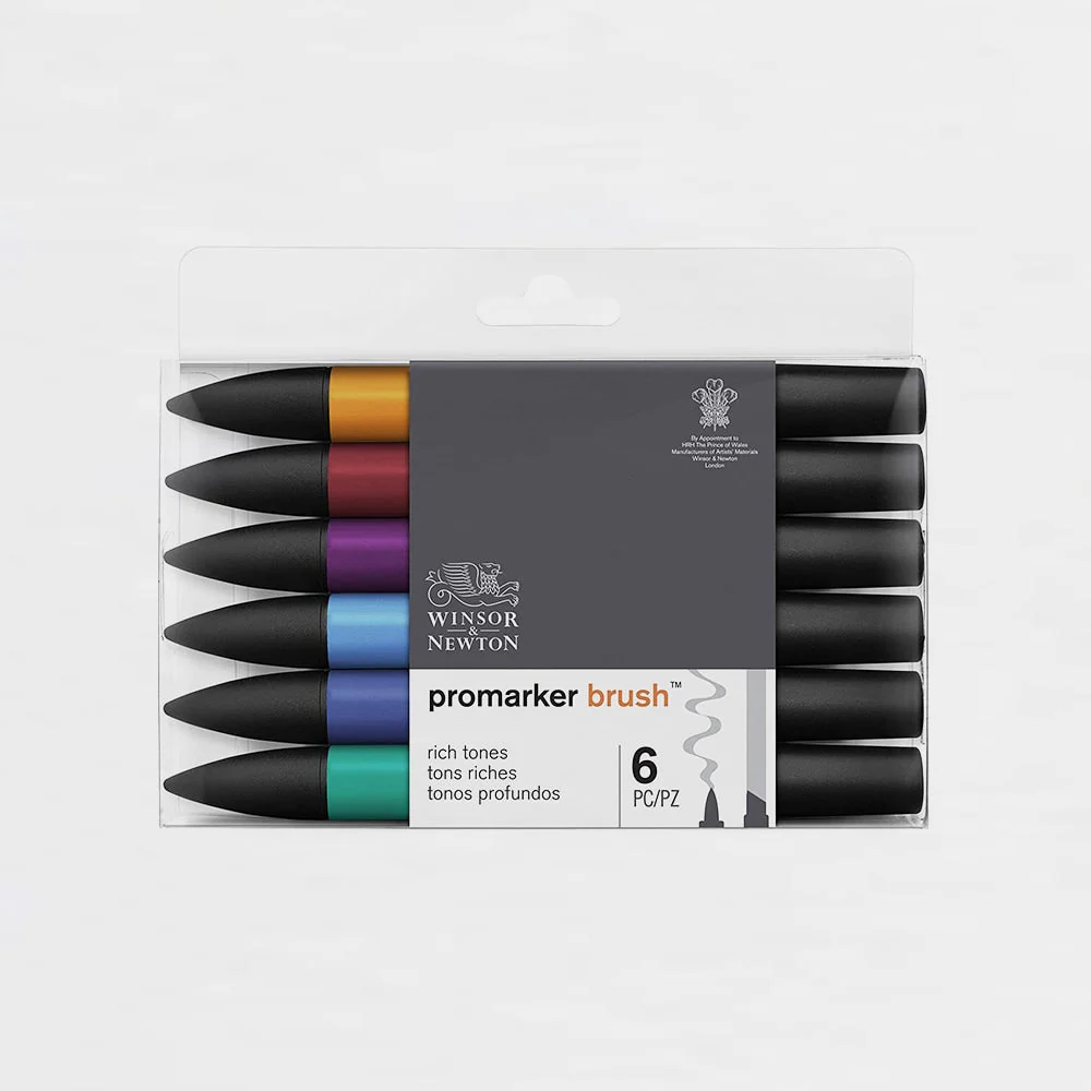 Set 6 Rotuladores Brushmarker Tonos Profundos - Image 2